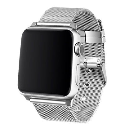 Correia COOL para Apple Watch Series 1 / 2 / 3 / 4 / 5 / 6 / 7 / 8 / 9 / SE (42 / 44 / 45 mm) Metal Prata