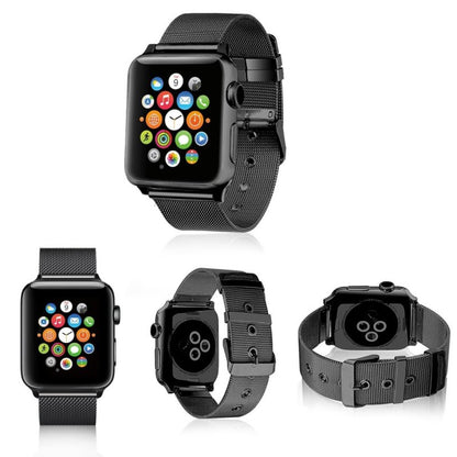 Correia COOL para Apple Watch Series 1 / 2 / 3 / 4 / 5 / 6 / 7 / 8 / 9 / SE (42/44/45 mm) Metal Preto