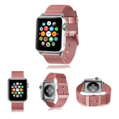 Correia COOL para Apple Watch Series 1 / 2 / 3 / 4 / 5 / 6 / 7 / 8 / 9 / SE (42/44/45 mm) Metal Rosa