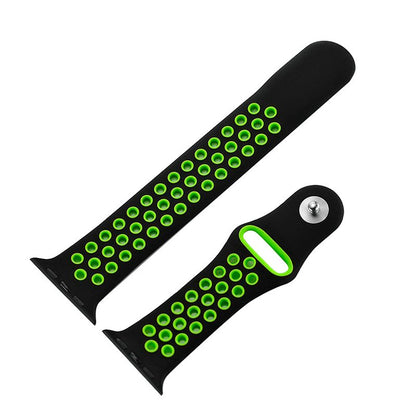 Correia COOL para Apple Watch Series 1 / 2 / 3 / 4 / 5 / 6 / 7 / 8 / 9 / SE (42/44/45 mm) Sport Preto