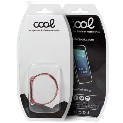 Correia COOL para Xiaomi Mi Band 5 / Mi Band 6 / Amazfit Band 5 Metal Rosa