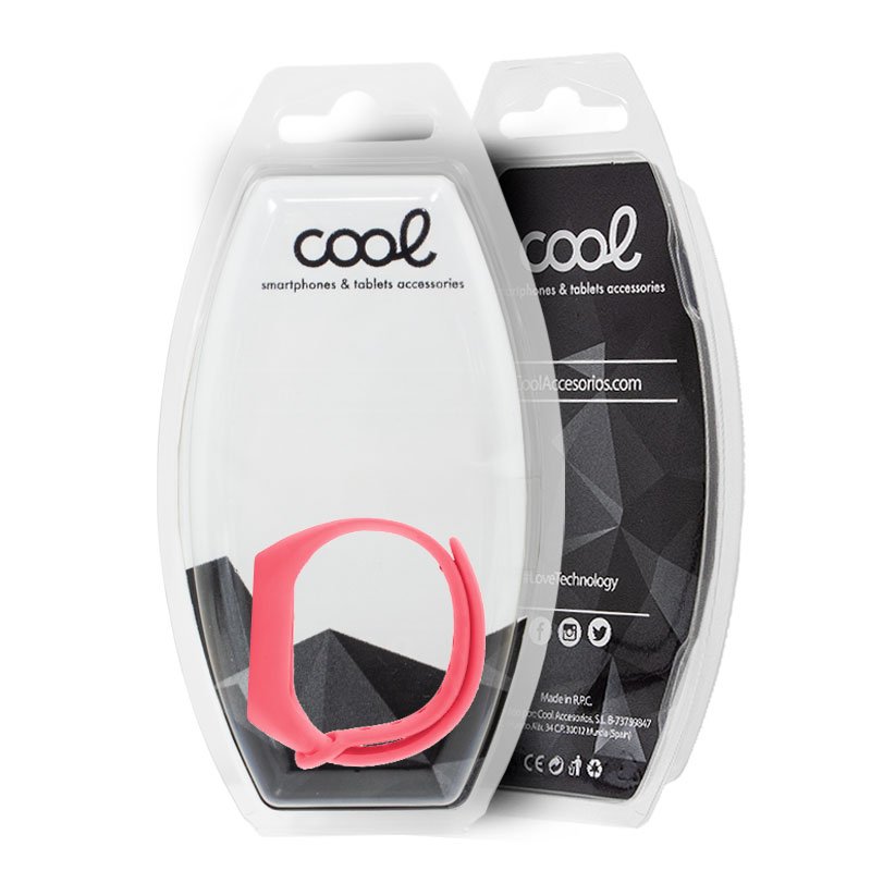 Correia COOL para Xiaomi Mi Band 5/6/7/Amazfit Band 5 Rosa
