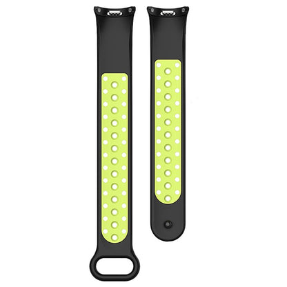 Correia COOL para Xiaomi Smart Band 8 / 9 / 10 Sport Preto-Verde