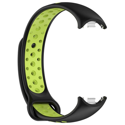 Correia COOL para Xiaomi Smart Band 8 / 9 / 10 Sport Preto-Verde