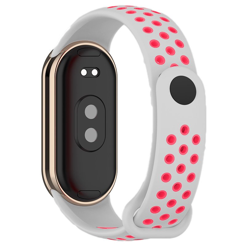 Correia COOL para Xiaomi Smart Band 8 / 9 / 10 Sport Rosa-Cinza