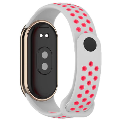 Correia COOL para Xiaomi Smart Band 8 / 9 / 10 Sport Rosa-Cinza