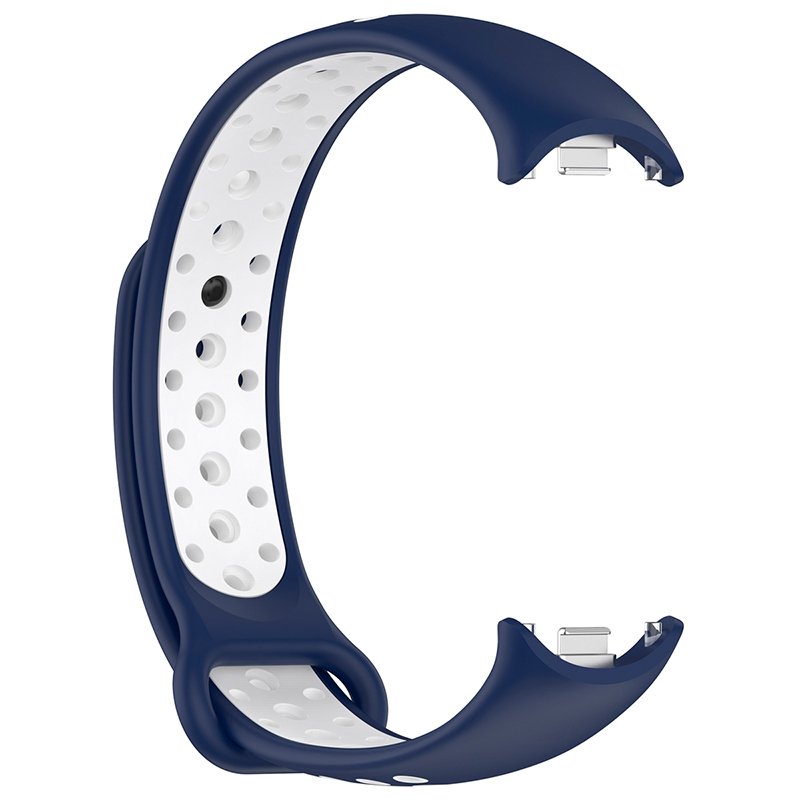 Correia COOL para Xiaomi Smart Band Band 8 / 9 / 10 Sport Marinho-Branco