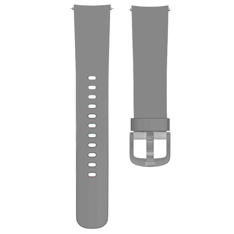 Correia Universal 20mm Amazfit Bip / GTS / Bip Lite / Huawei / Samsung / COOL Borracha Cinza