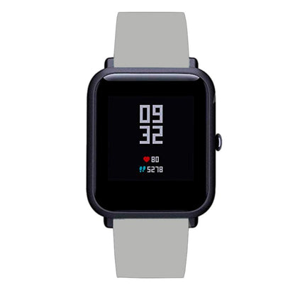 Correia Universal 20mm Amazfit Bip / GTS / Bip Lite / Huawei / Samsung / COOL Borracha Cinza