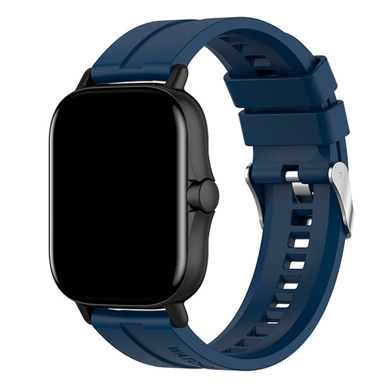 Correia Universal 20mm Amazfit Bip / GTS / Bip Lite / Huawei / Samsung / COOL Borracha Marinho