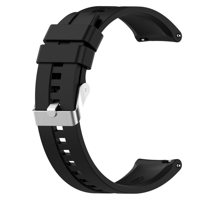 Correia Universal 20mm Amazfit Bip / GTS / Bip Lite / Huawei / Samsung / COOL Borracha Preto