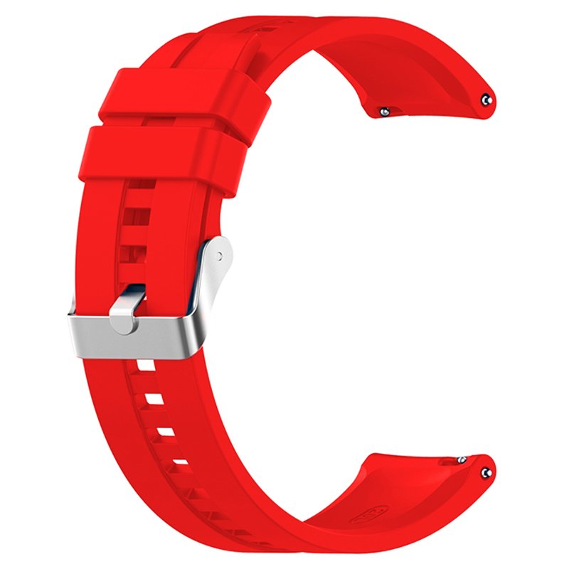 Correia Universal 20mm Amazfit Bip / GTS / Bip Lite / Huawei / Samsung / COOL Borracha Vermelho