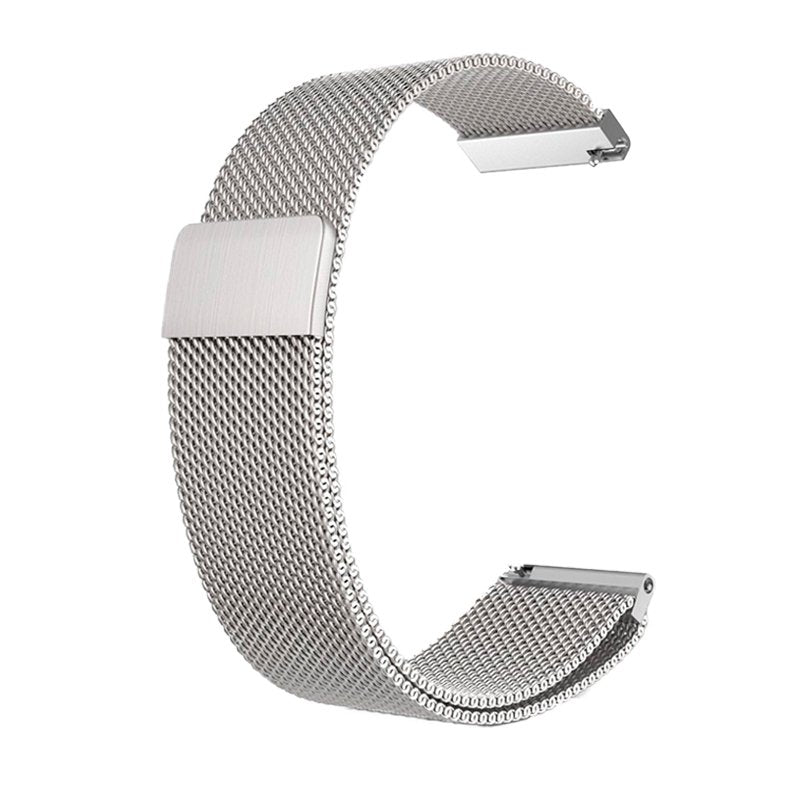 Correia Universal 20mm Amazfit Bip / GTS / Bip Lite / Huawei / Samsung / COOL Metal Prata