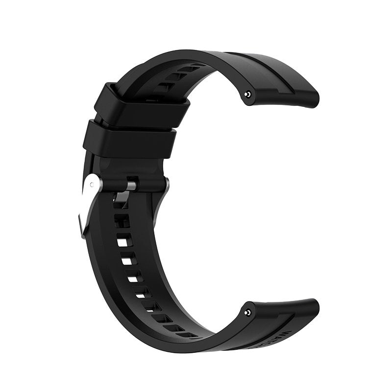 Correia Universal 22mm Amazfit GTR / Stratos / Huawei / Samsung / COOL Borracha Preto