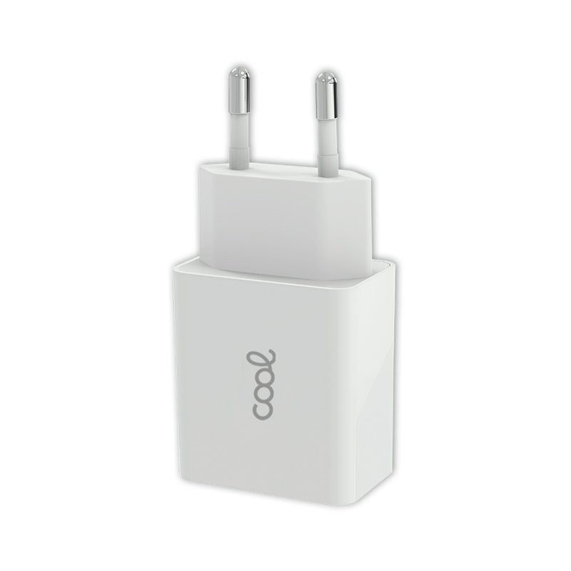 Entrada de carregador de rede universal 2 x USB COOL 2,4 Amps Branco