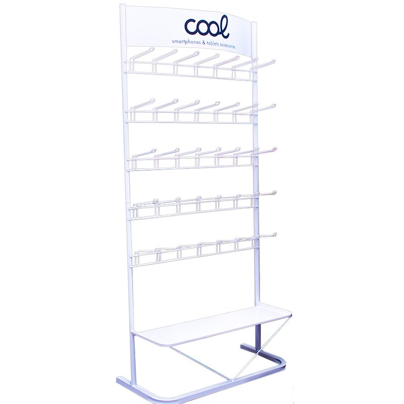 Expositor Grande de Metal COOL para Acessórios (Branco)