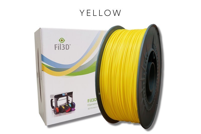 Filamento Tucab FIL3D PLA Amarelo 1.75mm 1Kg para impressão 