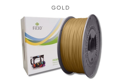 Filamento Tucab FIL3D PLA Ouro 1.75mm 1kg para impressão 3D