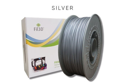 Filamento Tucab FIL3D PLA Prata 1.75mm 1kg para impressão 3D