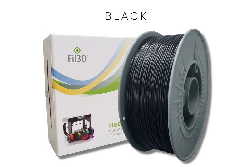 Filamento Tucab FIL3D PLA Preto 1.75mm 1kg para impressão 3D