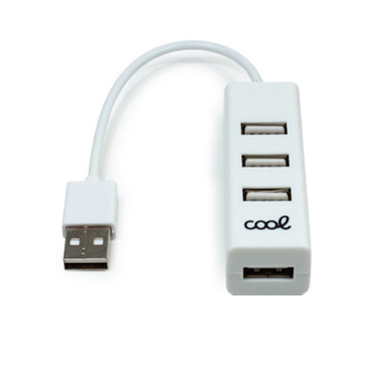 Hub Universal USB 2.0 COOL 4 Portas USB Branco