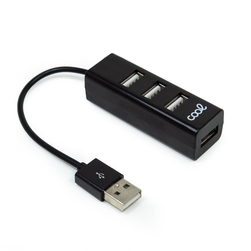 Hub Universal USB 2.0 COOL 4 Portas USB Preto