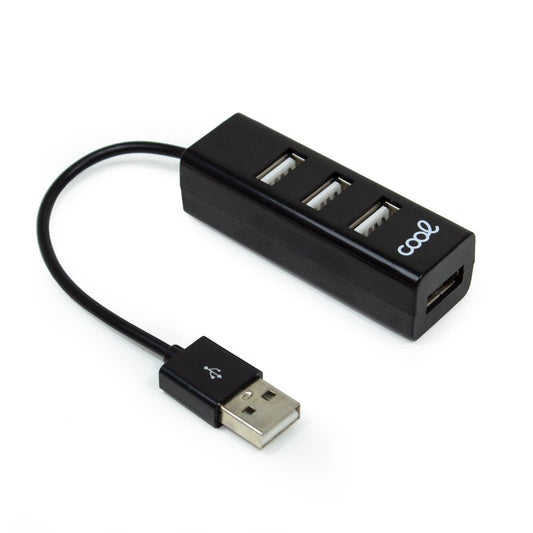Hub Universal USB 2.0 COOL 4 Portas USB Preto