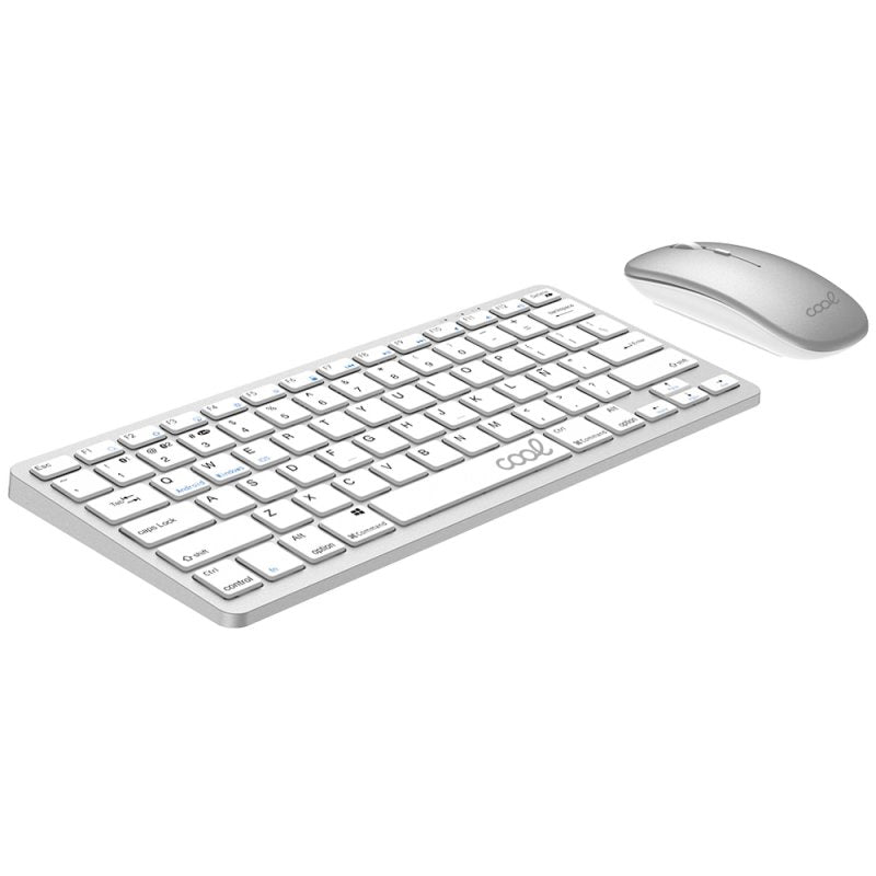 Kit de Teclado + Rato Bluetooth Espanhol para PC COOL Mobility Branco