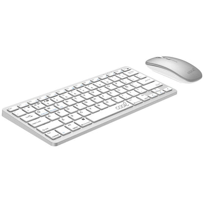 Kit de Teclado + Rato Bluetooth Espanhol para PC COOL Mobility Branco