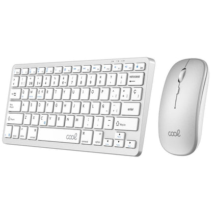 Kit de Teclado + Rato Bluetooth Espanhol para PC COOL Mobility Branco
