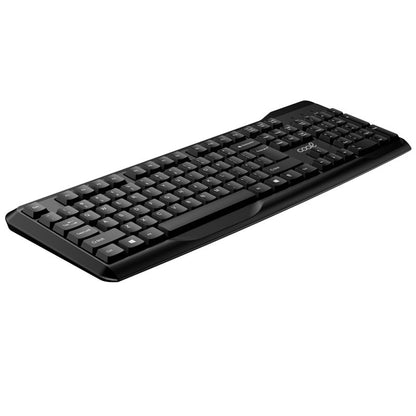Kit de Teclado + Rato Sem Fios para PC em Espanhol COOL Enter Preto