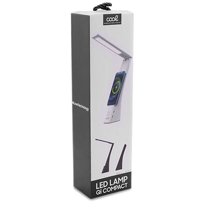 Lâmpada LED + Base de carregamento sem fio Qi COOL Compact branca