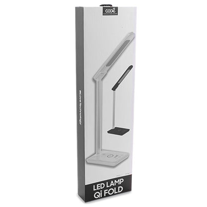 Lâmpada LED + Base de carregamento sem fio Qi COOL Fold preta