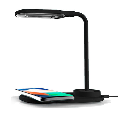 Lâmpada LED + Qi COOL Base de carregamento sem fio preto