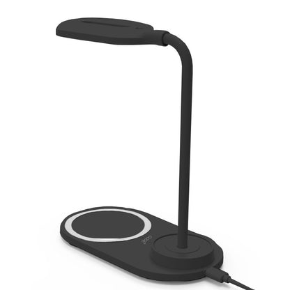 Lâmpada LED + Qi COOL Base de carregamento sem fio preto