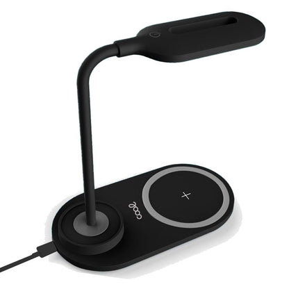 Lâmpada LED + Qi COOL Base de carregamento sem fio preto