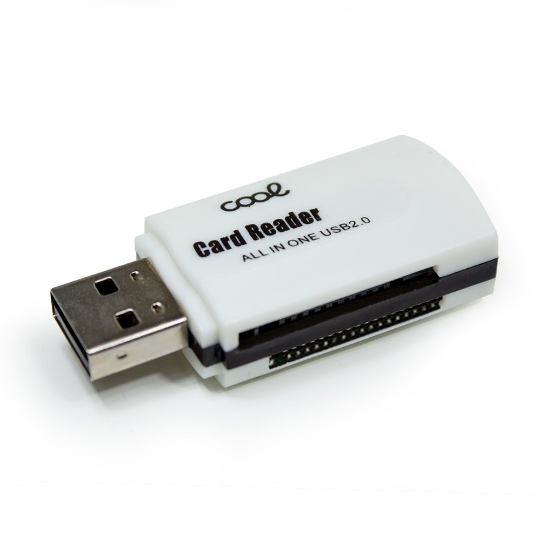 Leitor USB de cartão de memória universal COOL (tudo em um) Branco
