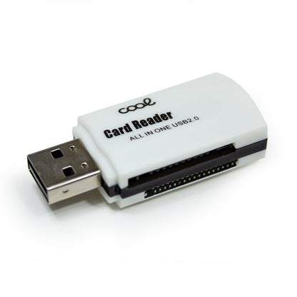 Leitor USB de cartão de memória universal COOL (tudo em um) Branco