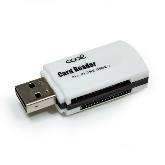 Leitor USB de cartão de memória universal COOL (tudo em um) Branco