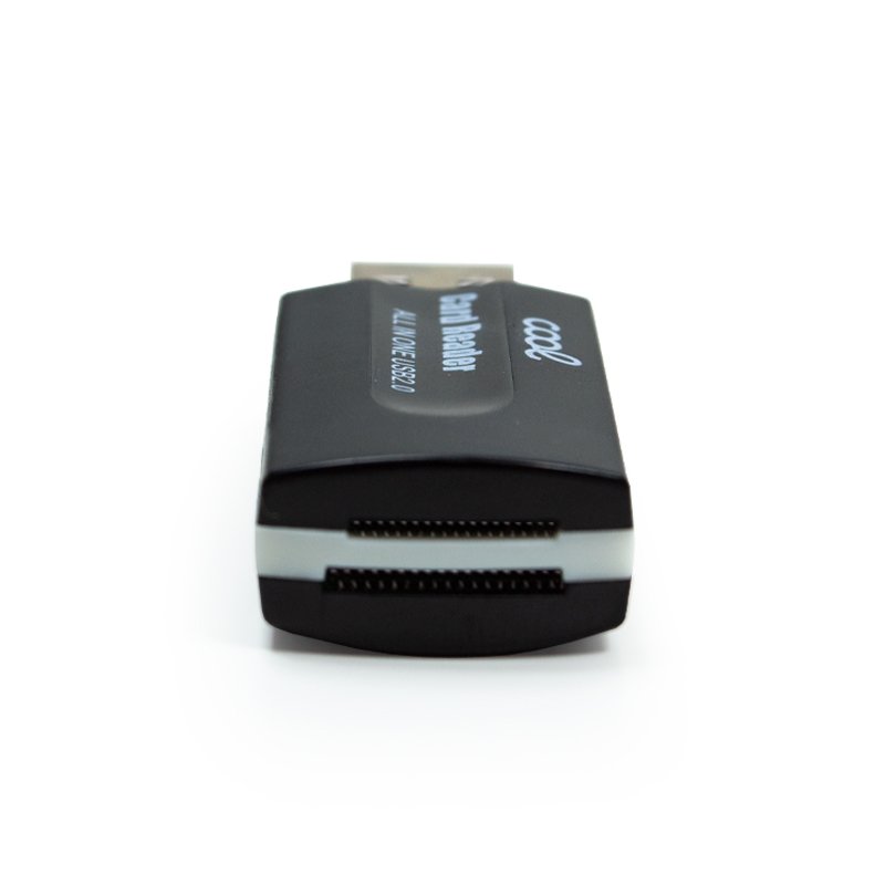 Leitor USB de cartão de memória universal COOL (tudo em um) Preto