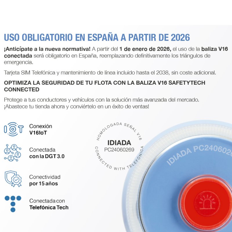 Luz de Sinalização Ligada (Aprovada pela DGT) COOL Safetytech