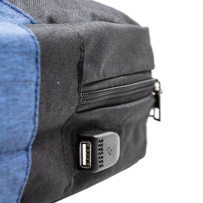 Mochila para laptop 15"-16" COOL Portland Preto-Azul