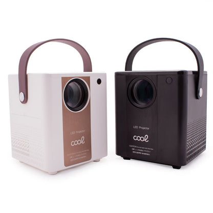 Projetor compacto COOL Rainbow 3000 lúmens alto-falante integrado + HDMI/SD/USB + espelho Wifi (preto)