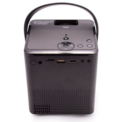 Projetor compacto COOL Rainbow 3000 lúmens alto-falante integrado + HDMI/SD/USB + espelho Wifi (preto)