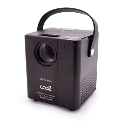 Projetor compacto COOL Rainbow 3000 lúmens alto-falante integrado + HDMI/SD/USB + espelho Wifi (preto)