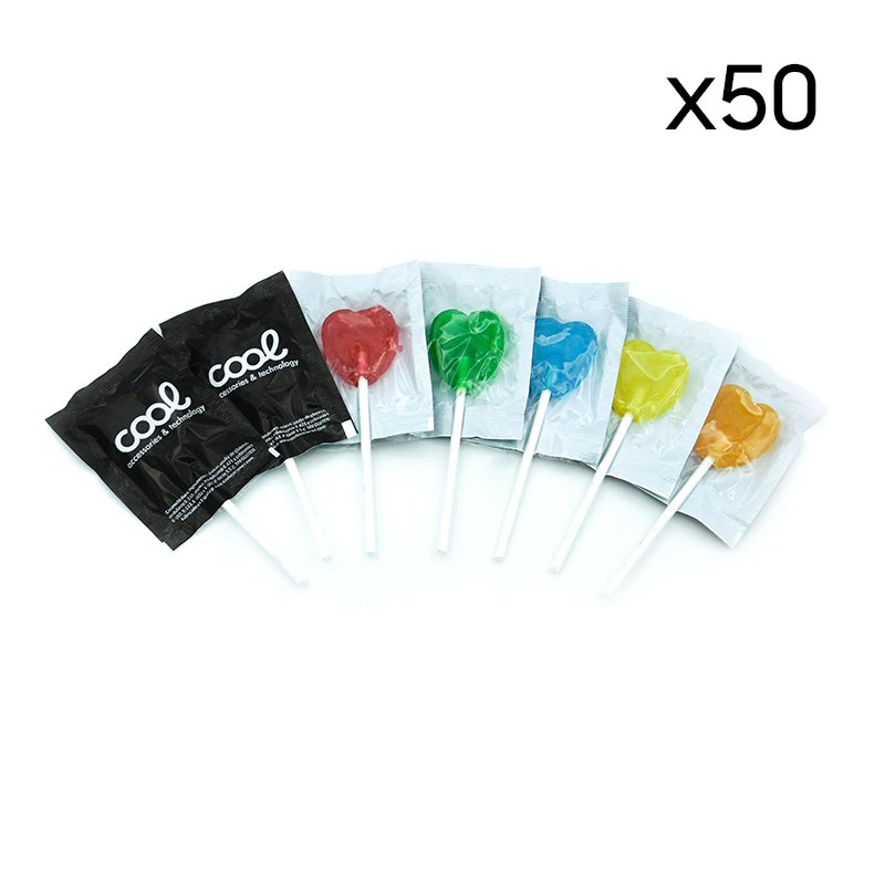 Pacote de 50 Pirulitos COOL