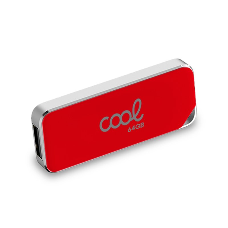Pen Drive USB x64 GB 2.0 COOL Board Vermelho