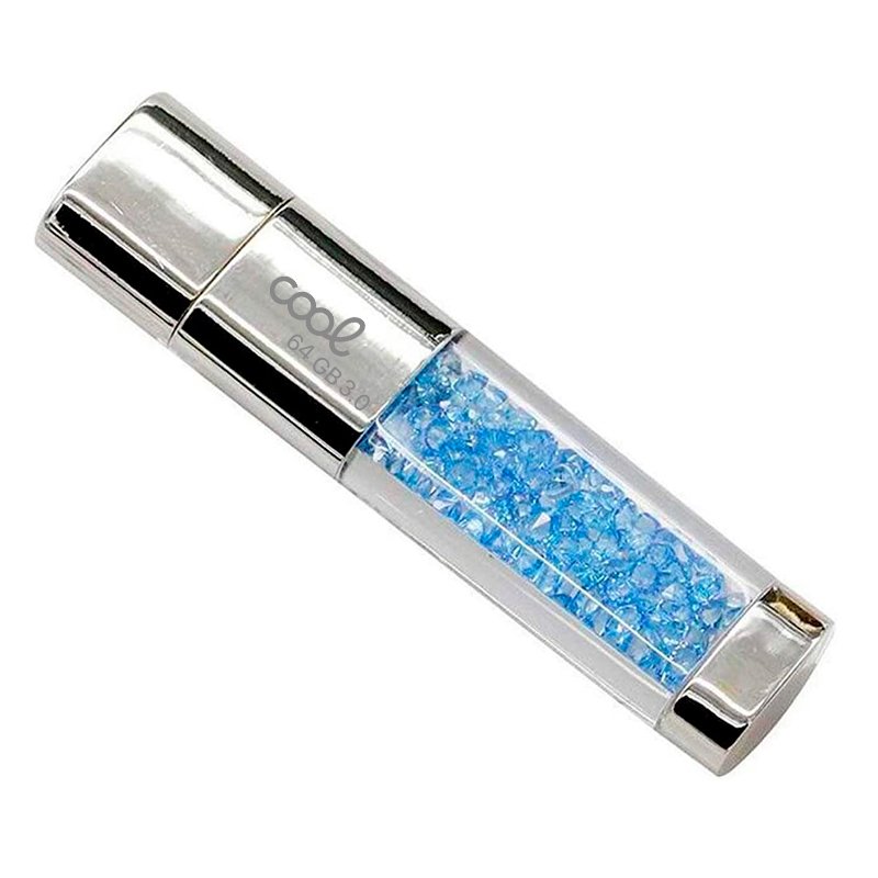 Pen Drive USB x64 GB 3.0 COOL Azul Claro