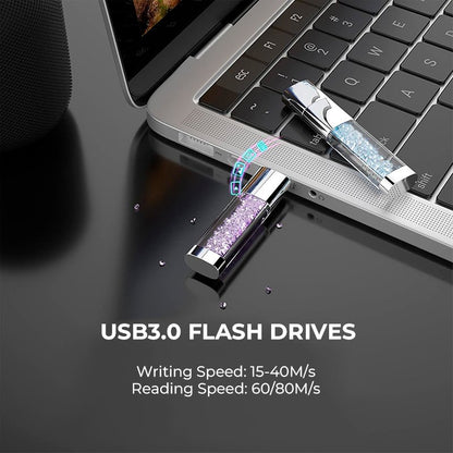 Pen Drive USB x64 GB 3.0 COOL Azul Claro