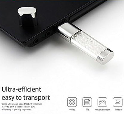 Pen Drive USB x64 GB 3.0 COOL Crystal Rosa